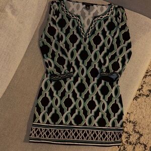 White House Black Market Geometric Patterned Dress